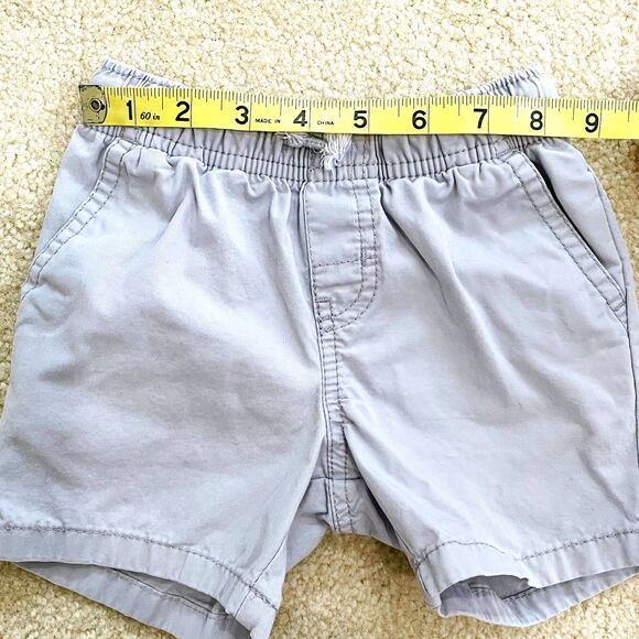 Cat & Jack Baby Boys Gray Shorts 4 Pockets Elastic Waist Drawstring Size 18m - Picture 4 of 5